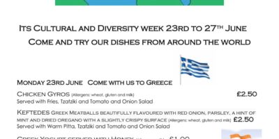 Culture and Diversity Week Menu (23rd - 27th June 2025)