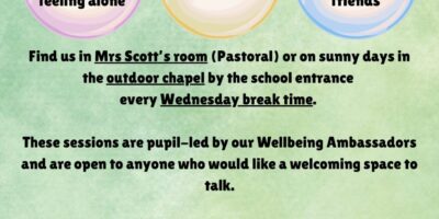 Wellbeing Drop-In Sessions